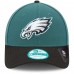 Men's Philadelphia Eagles New Era Midnight Green The League 9FORTY Adjustable Hat 1365505